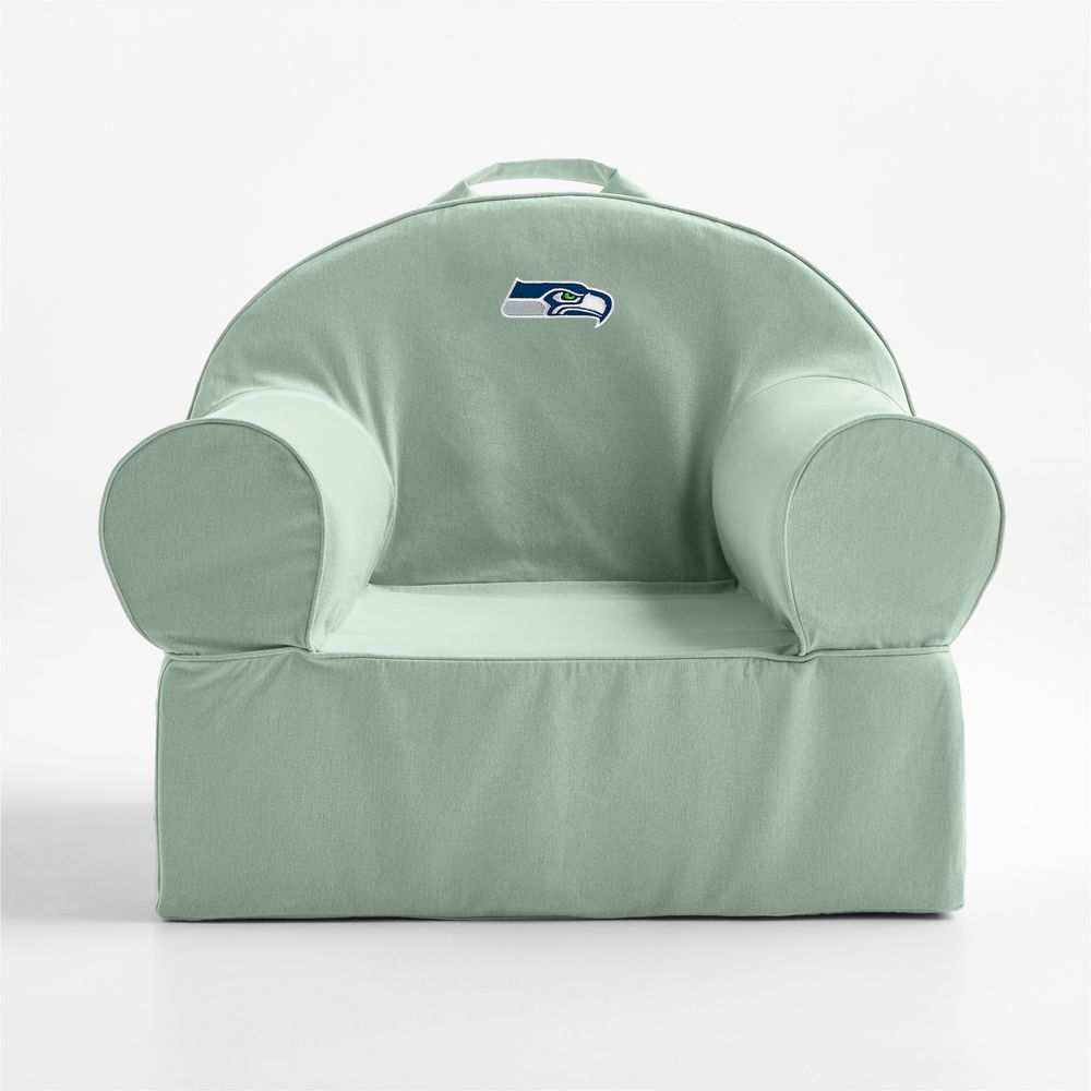 NFL Seattle Seahawks Large Volta Teal Organic Cotton Kids Lounge Nod Chair