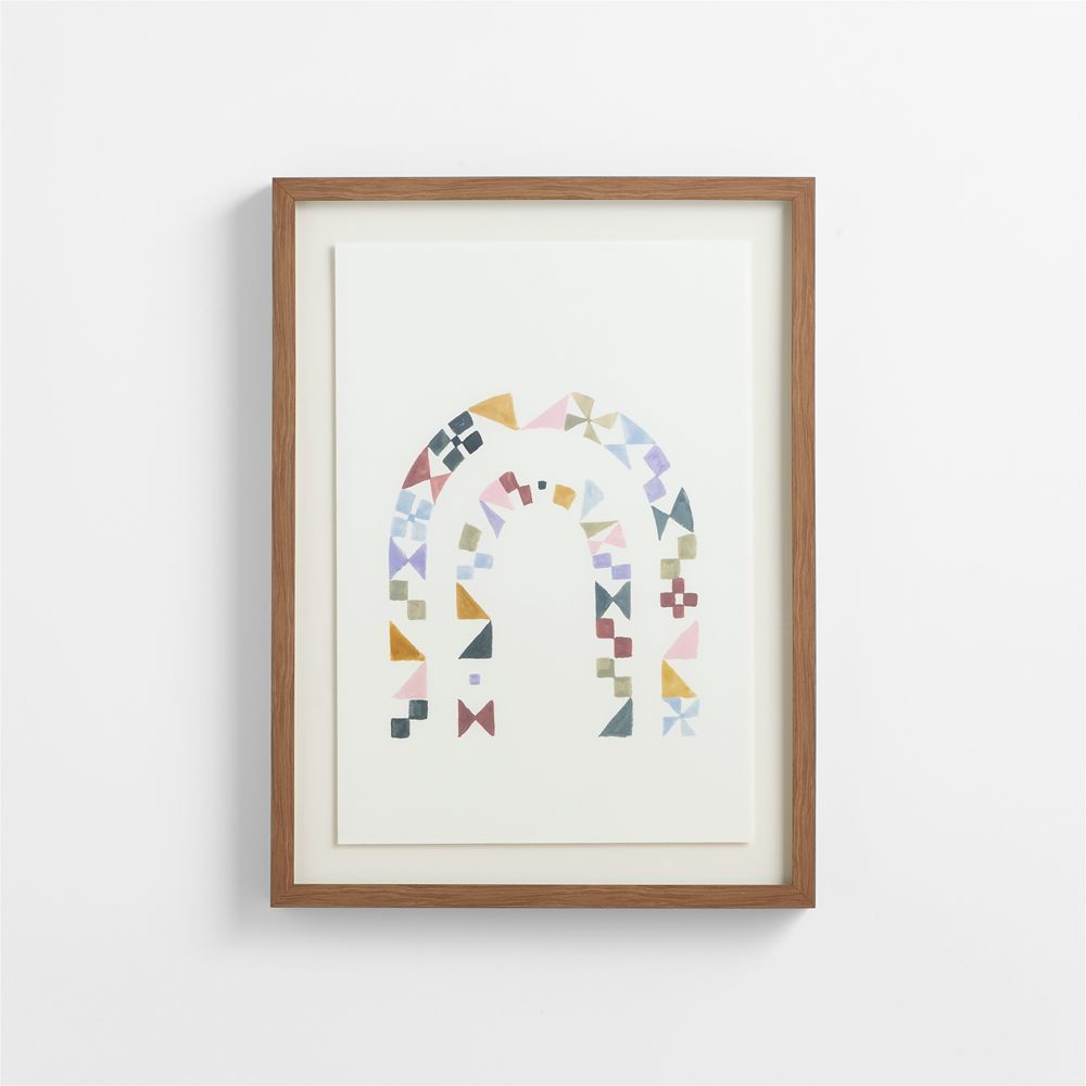 Patchwork Rainbow by Gemma Koomen Framed Wall Art Print