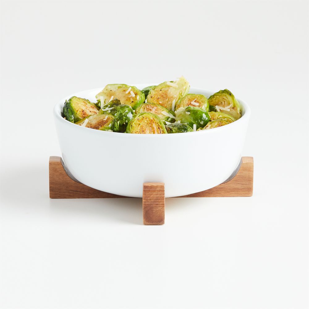 Oven-to-Table Bowls with Acacia Wood Trivet