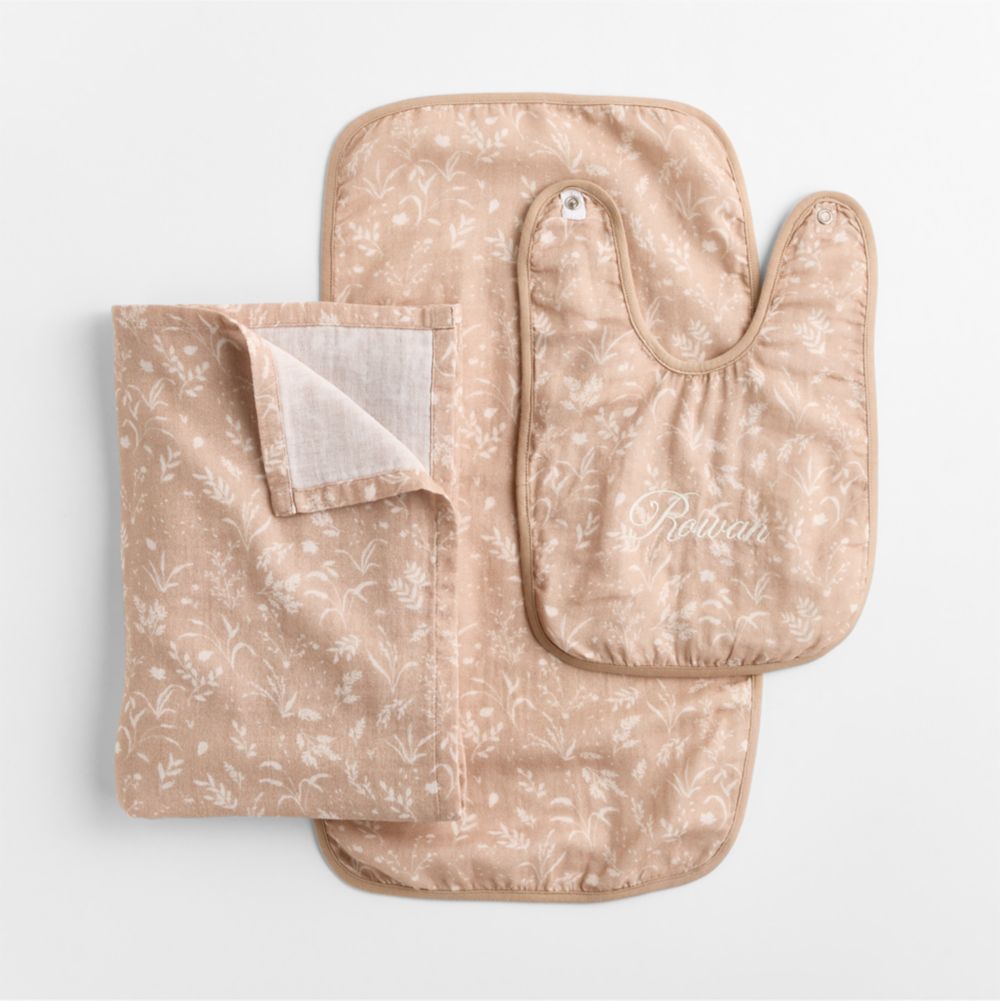 Little Prairie Almond Brown 3-Piece Baby Gift Set