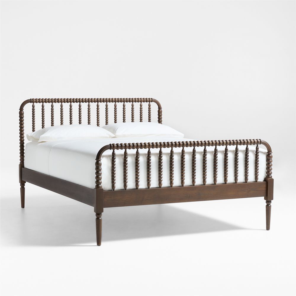 Jenny Lind Deep Brown Wood Spindle Kids Bed