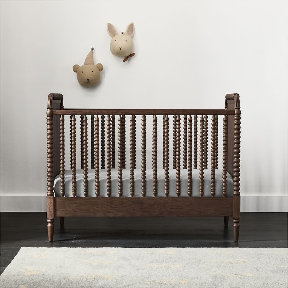 Jenny Lind Heirloom Deep Brown Wood Convertible Crib