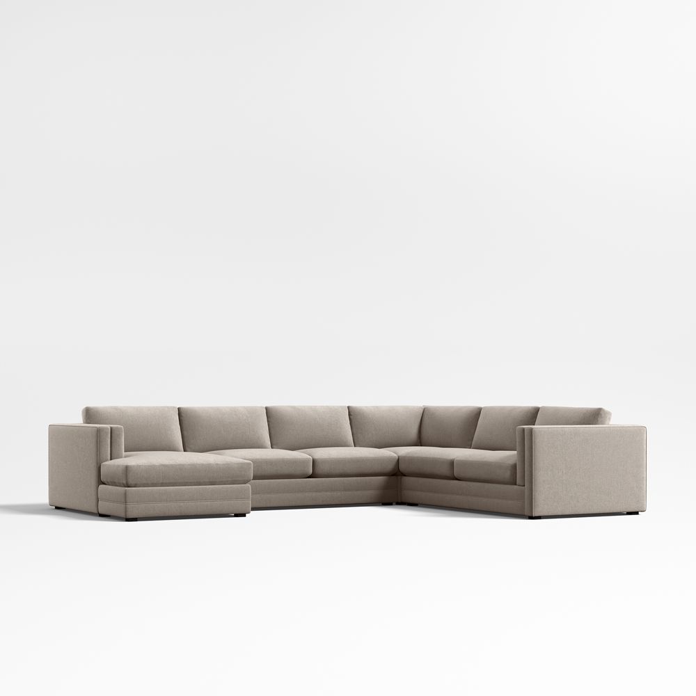 Lakeview 4-Piece L-Shaped Sectional Sofa with Chaise Lounge