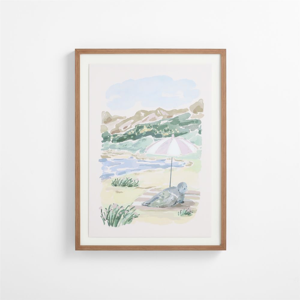 Sunny Seals by Jimmy Thompson Framed Wall Art Print