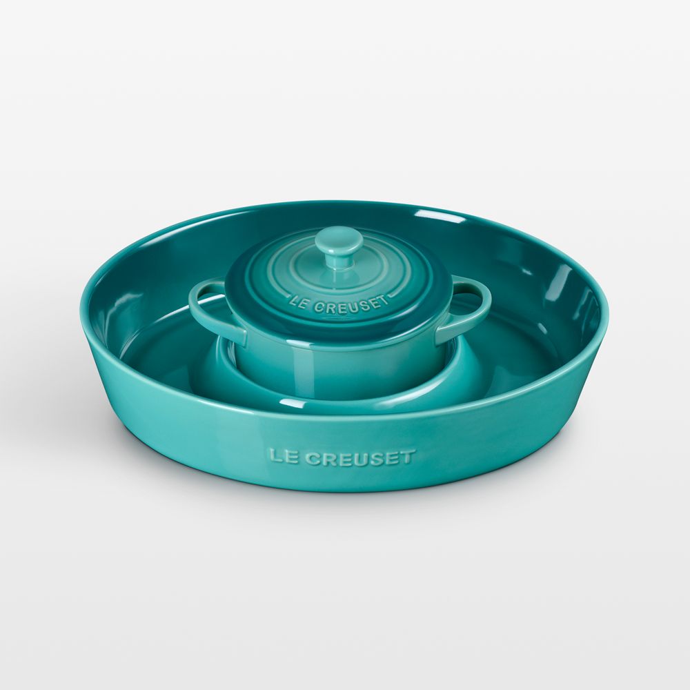 Le Creuset Riviera Chip & Dip with 24-oz. Mini Cocotte 2-Piece Set