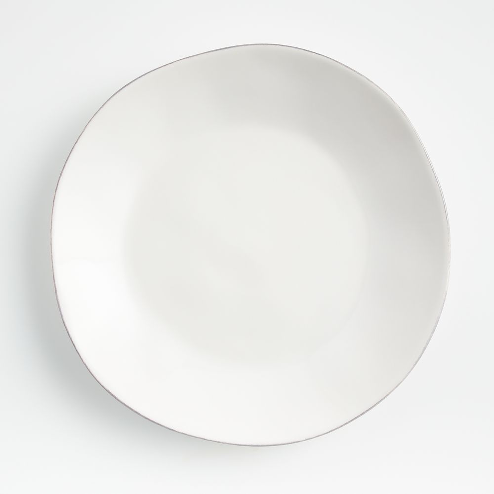 Marin White Stoneware Dinner Plate