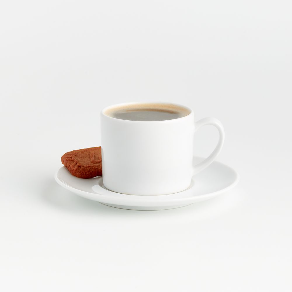 Aspen 4-oz. Porcelain Espresso Cup with Saucer