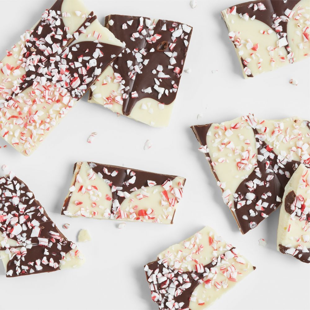 Stocking Stuffer White & Dark Chocolate Peppermint Bark Bar
