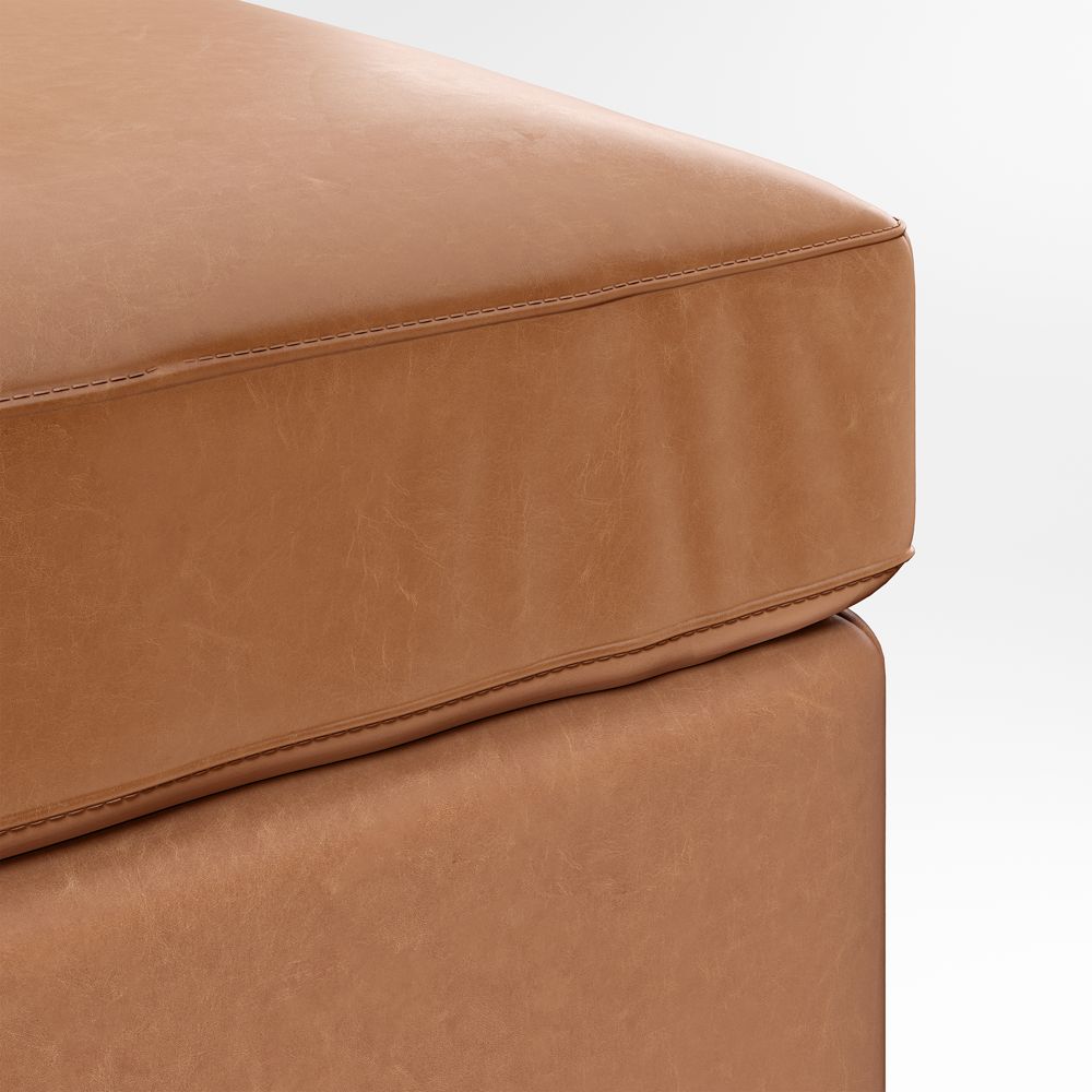 Axis Classic 32" Leather Ottoman- Image 2