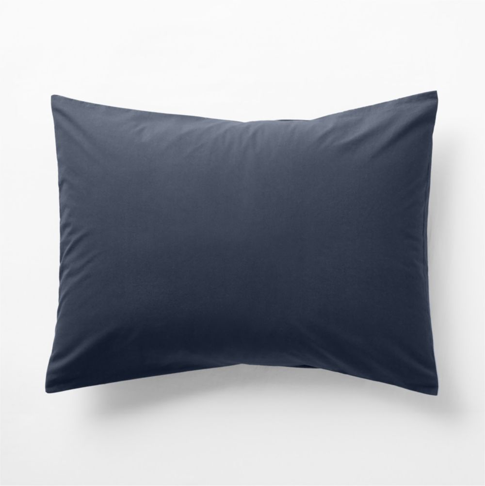 Cozy Cloud Deep Indigo Organic Washed Cotton Kids Duvet Sham