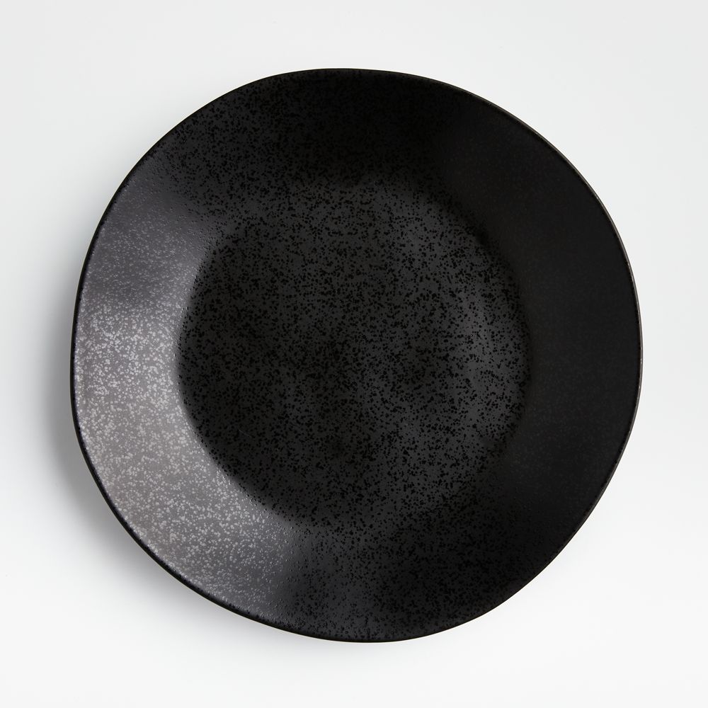 Marin Matte Black Stoneware Dinner Plate