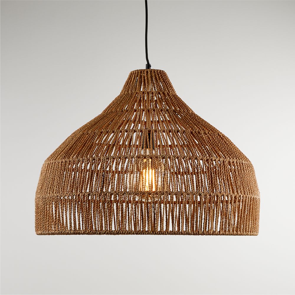 Cabo Large Woven Pendant Light 24.2"