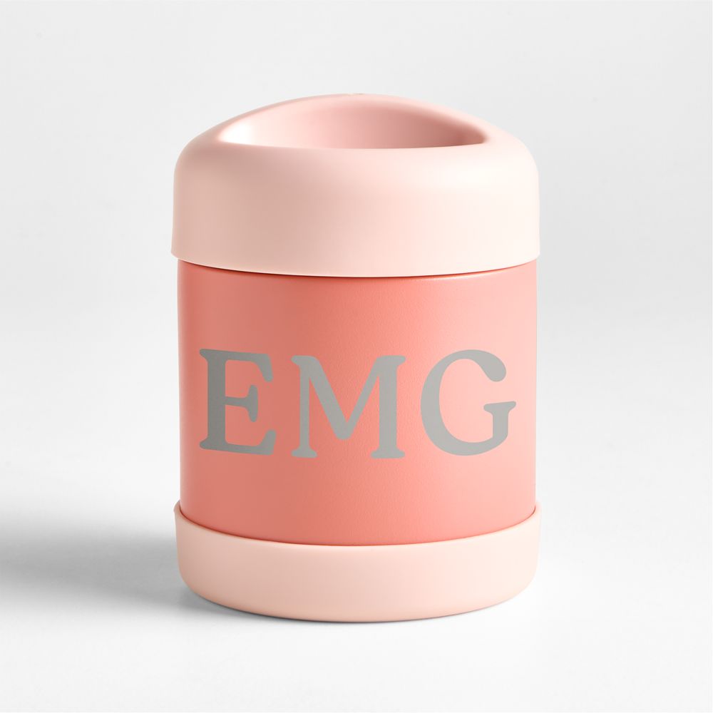 Pink Colorblock Insulated Stainless Steel Vacuum Kids Food Thermos