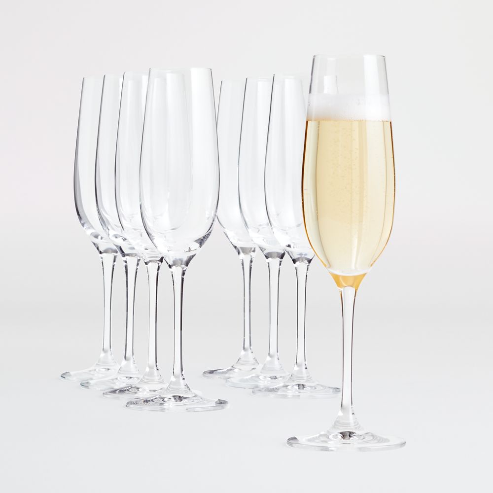 Aspen 9-Oz. Champagne Glasses, Set of 8
