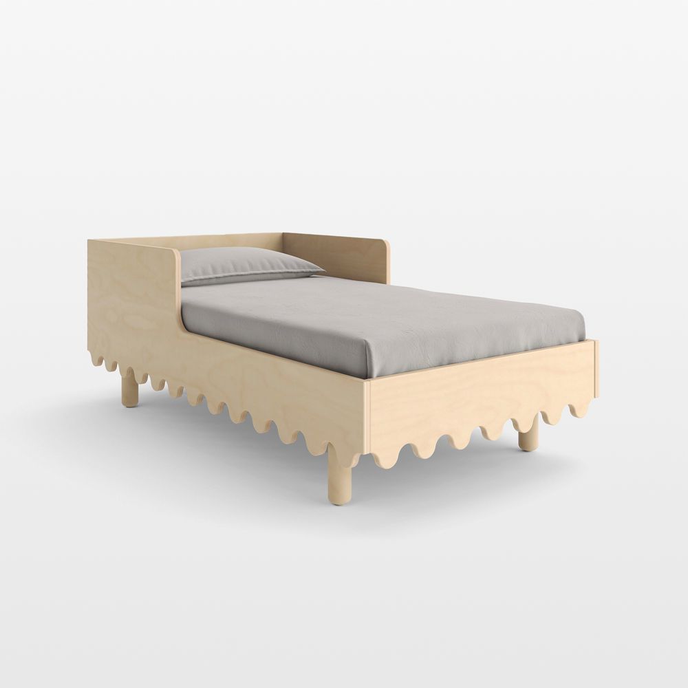 Oeuf Moss Birch Wood Toddler Bed