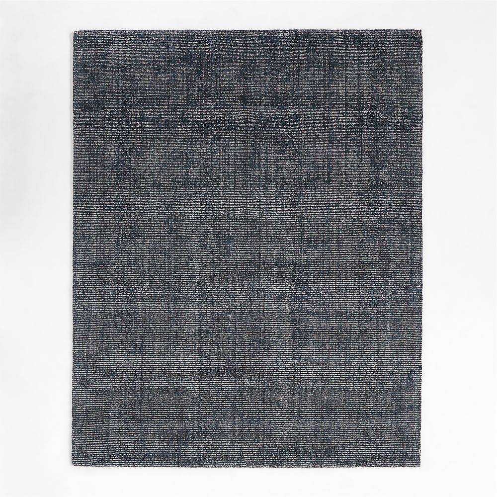 Vienne Performance Wool Handwoven Navy Blue Area Rug