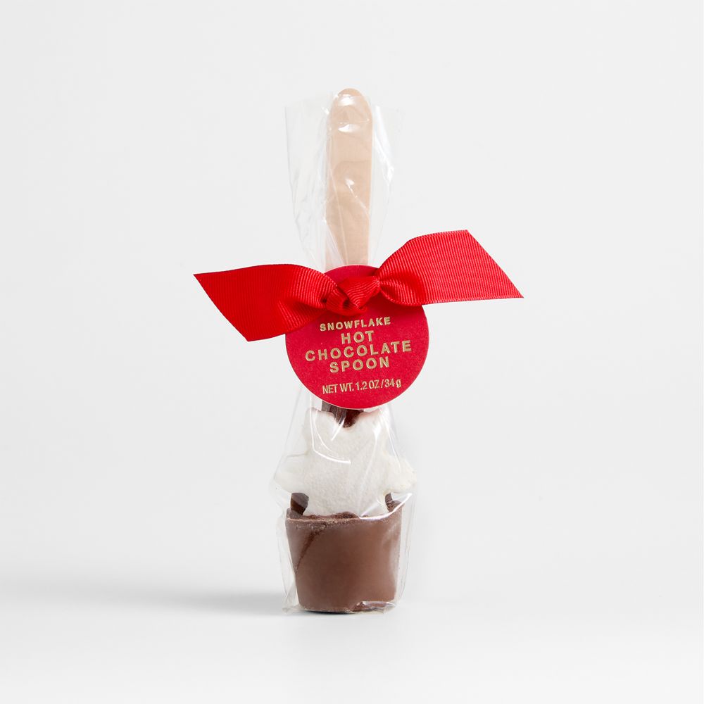 Hot Cocoa Spoon with Snowflake Marshmallow in Gift Bag
