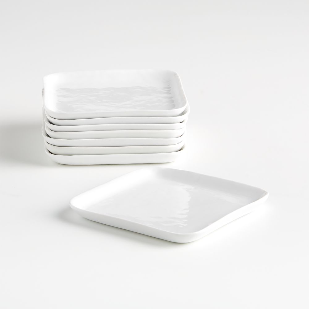 Mercer Square Appetizer Plates, Set of 8
