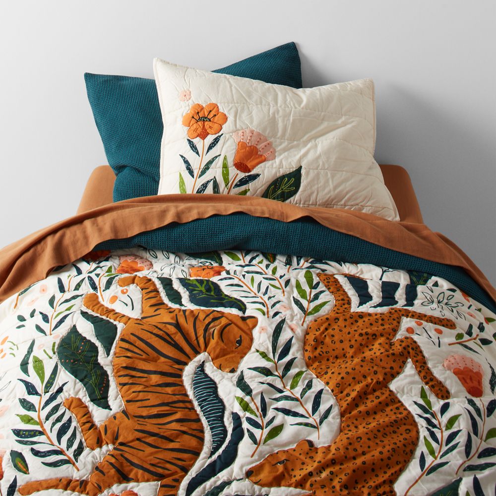 Marrakech Tiger Organic Cotton Kids Quilt