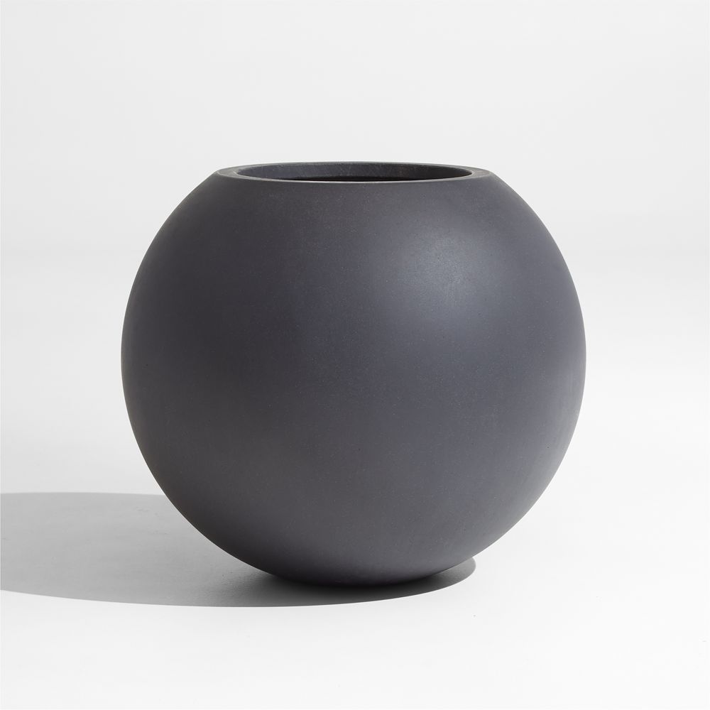 Sphere Dark Grey Indoor/Outdoor Planters