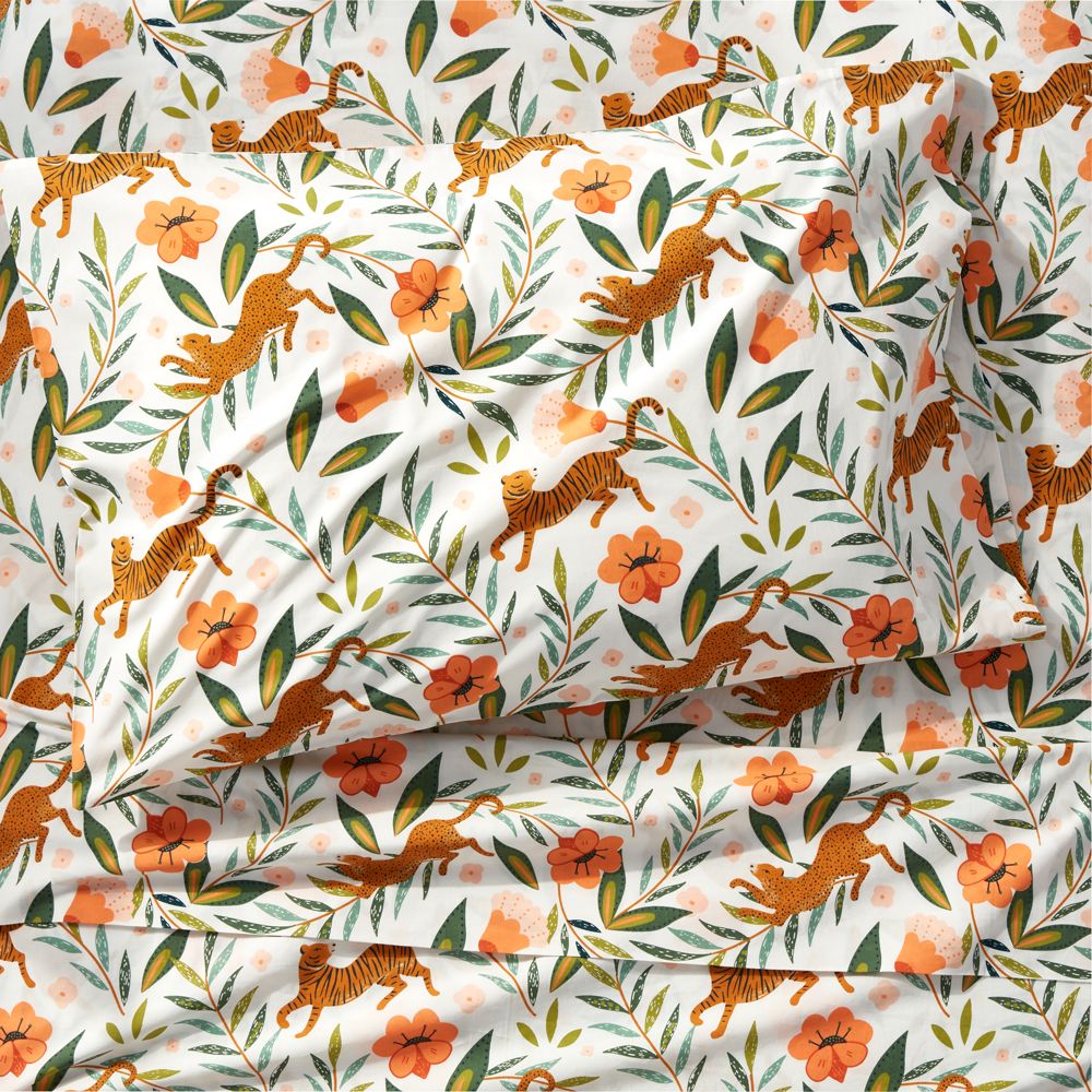 Stay Cool Marrakech Organic Tiger Kids Sheet Set