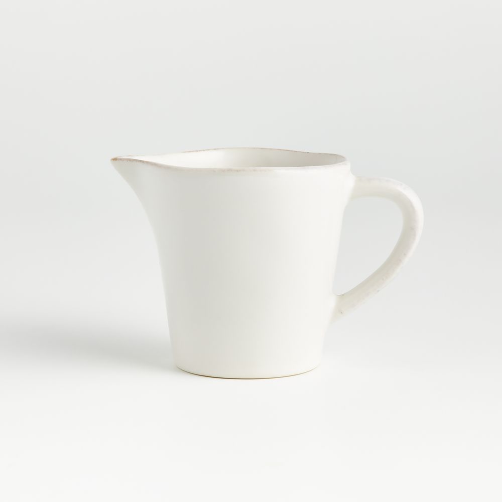 Marin White Stoneware Creamer