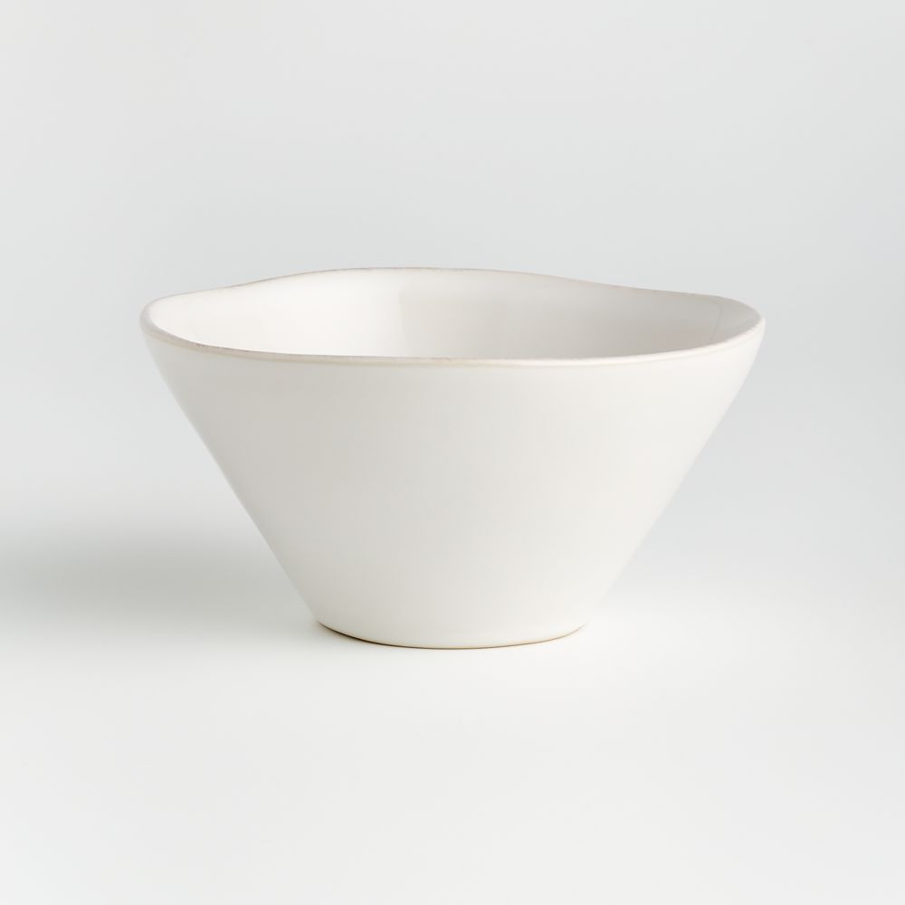 Marin White Stoneware Cereal Bowl