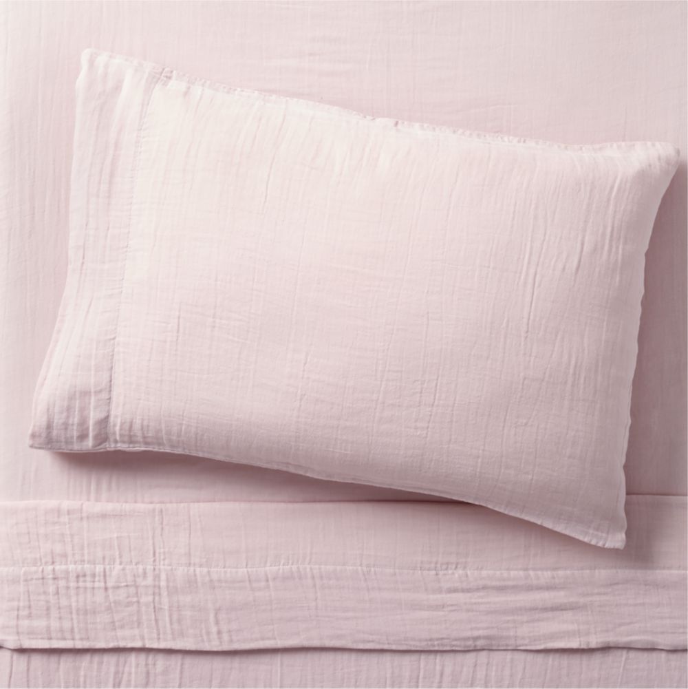 Supersoft Lilac Rose Organic Cotton Gauze Kids Sheet Set