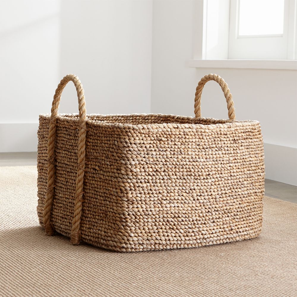 Tyler Square Basket With Rope Handles