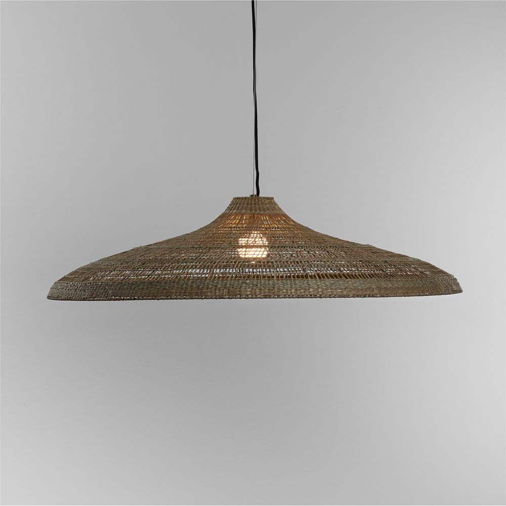Nossa Wide Natural Woven Pendant Light 42"