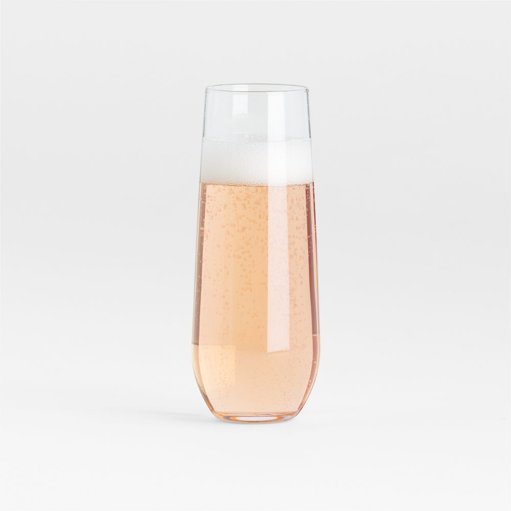 Aspen 9-Oz. Stemless Champagne Flute Glass