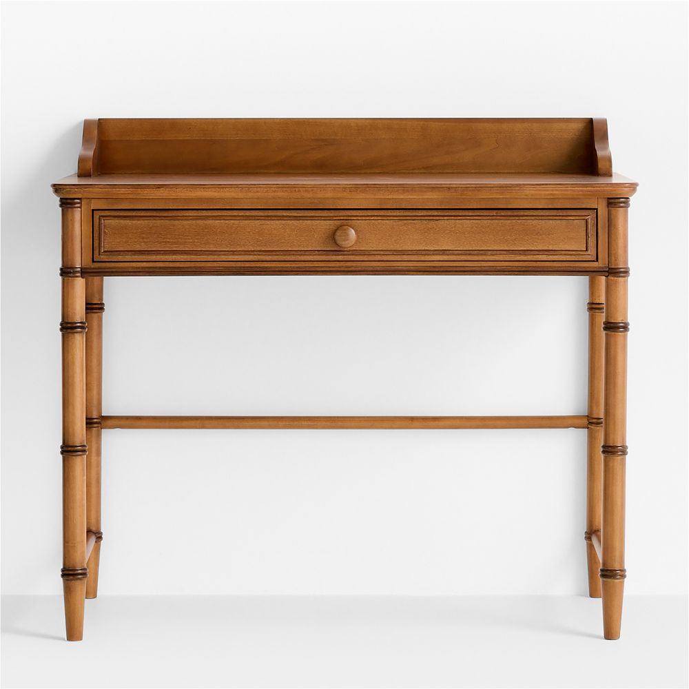 Crosby 39" Amber Wood Kids Desk with Drawer by Sharland England
