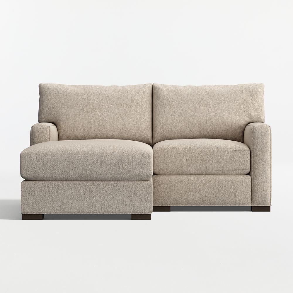 Axis Classic 2-Piece Small Space Sectional Sofa with Chaise Lounge