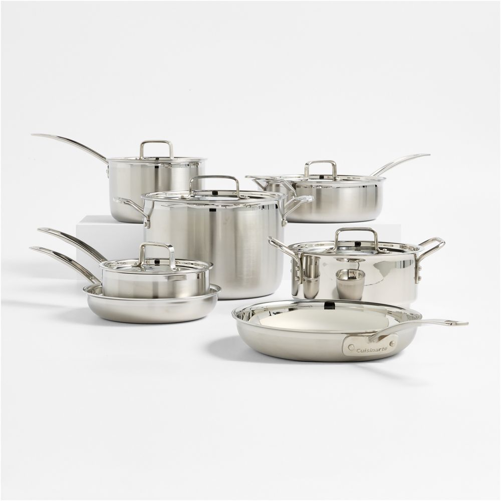 Cuisinart MultiClad Pro Tri-Ply Stainless Steel 12-piece Cookware Set