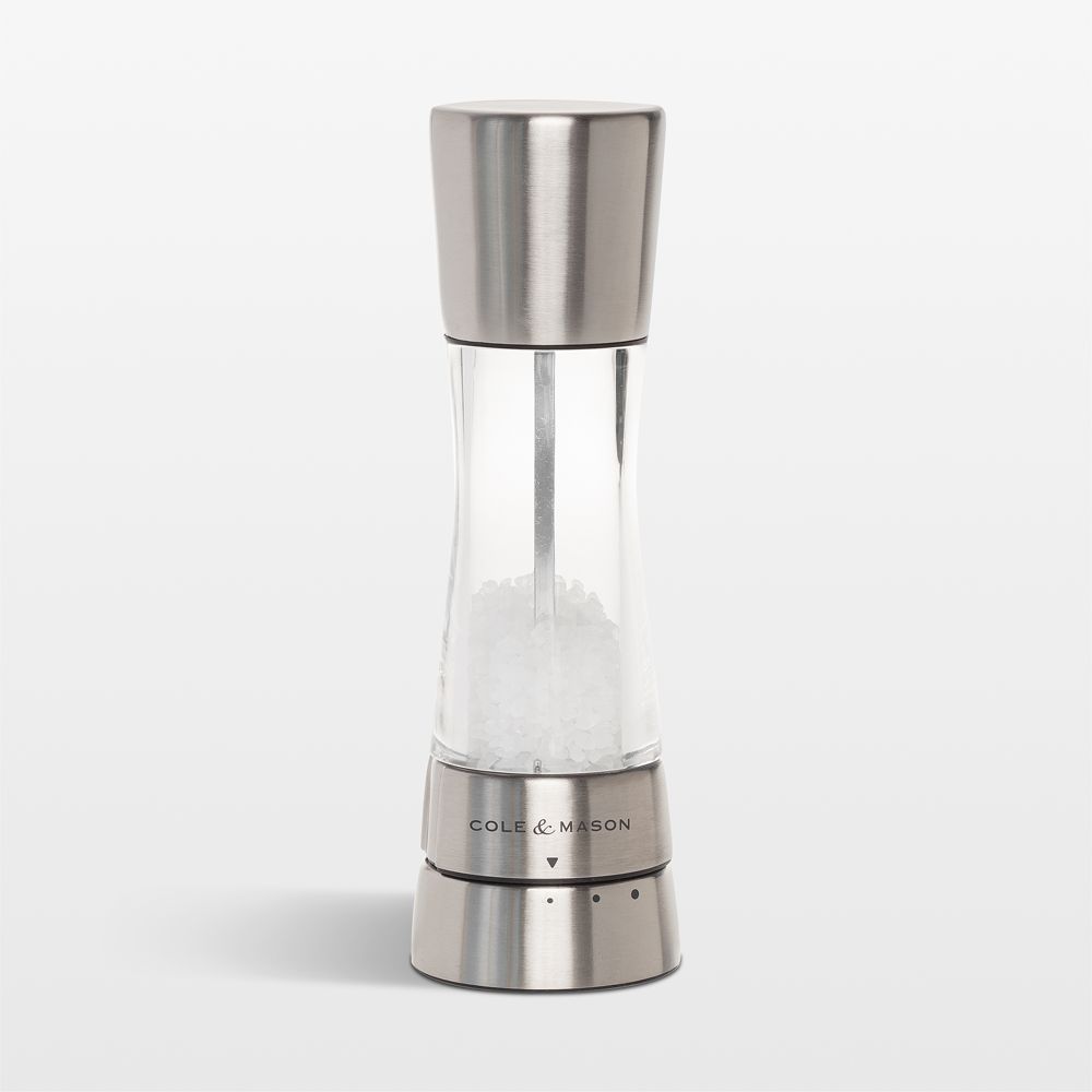 Cole & Mason Derwent Stainless Steel Adjustable Salt and Pepper Mills