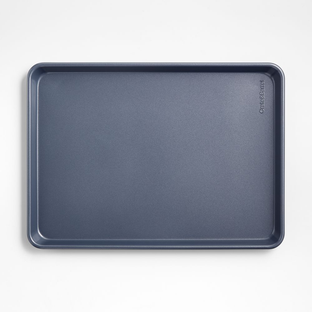 Crate & Barrel Slate Blue Silicone Nonstick Half Sheet Pan