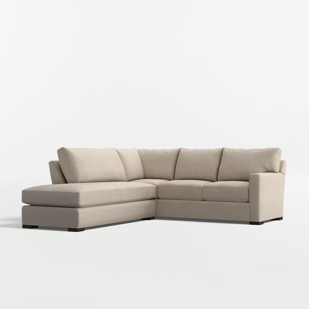 Axis Classic 2-Piece L-Shaped Sectional Sofa with Bumper