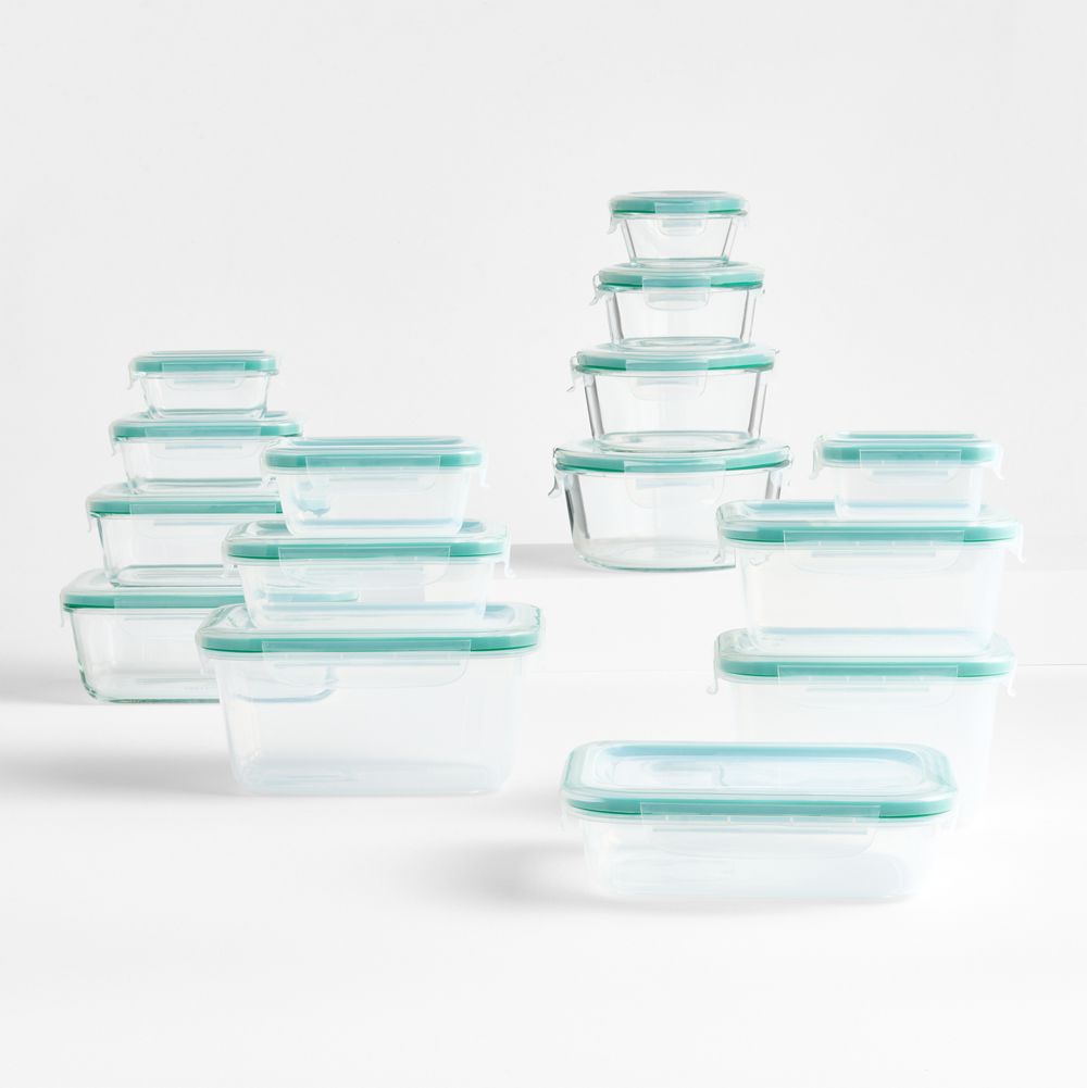 OXO Snap 30-Piece Glass/Plastic Storage Set