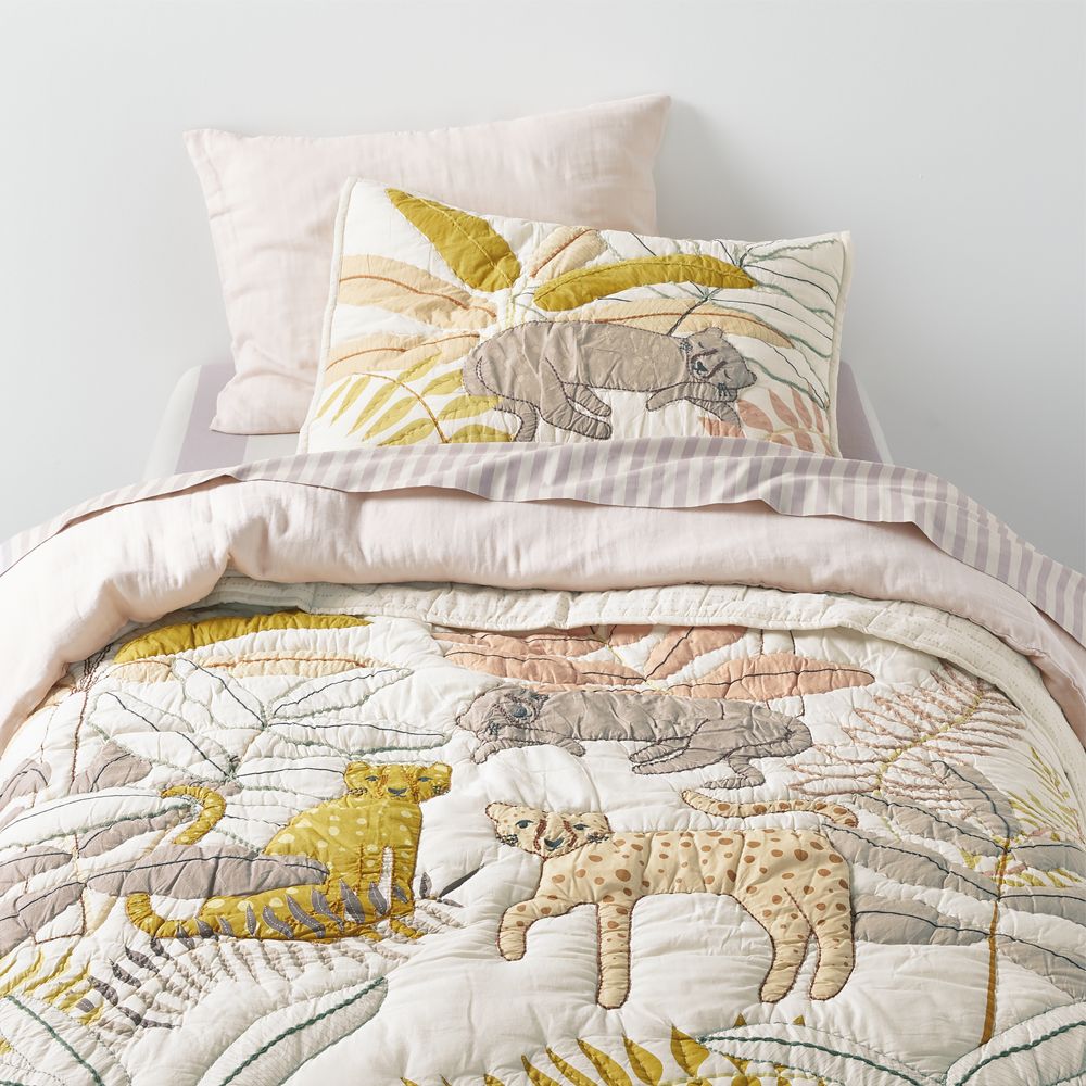 Lovely Leopard Organic Cotton Voile Kids Quilt