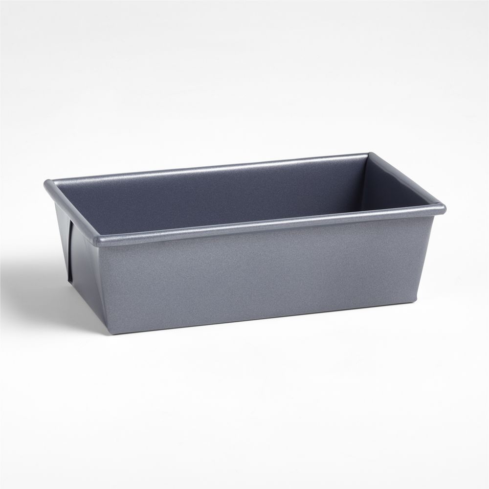 Crate & Barrel Slate Blue Silicone Nonstick Loaf Pan