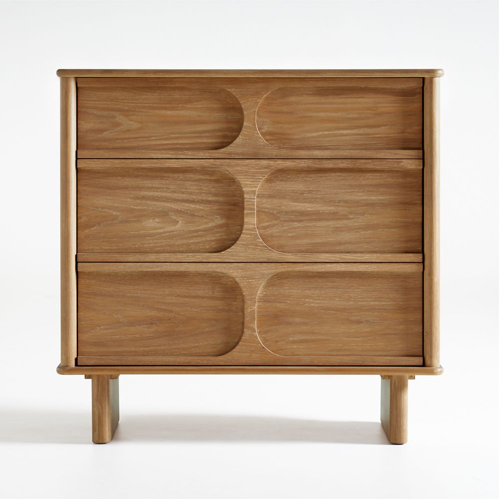 Wes 36" 3-Drawer Wood Kids Dresser