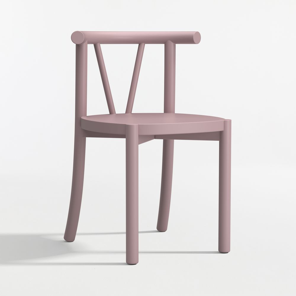 Classic Violet Purple Wood Kids Play Chair