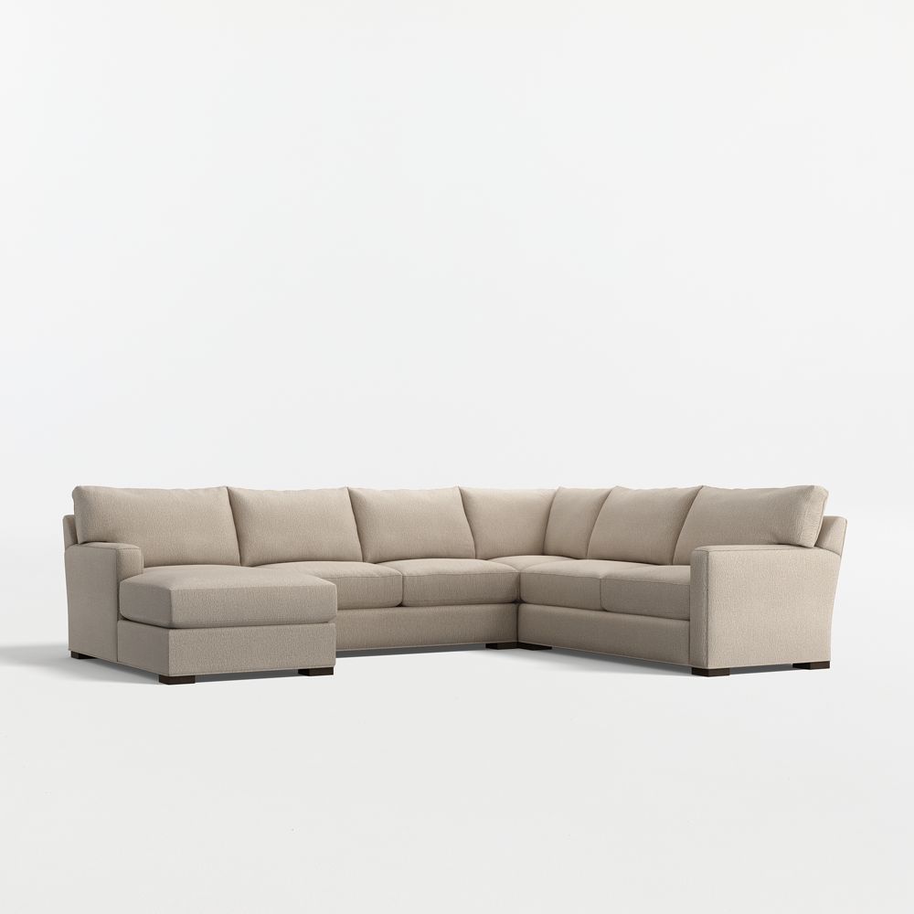 Axis Classic 4-Piece L-Shaped Sectional Sofa with Chaise Lounge