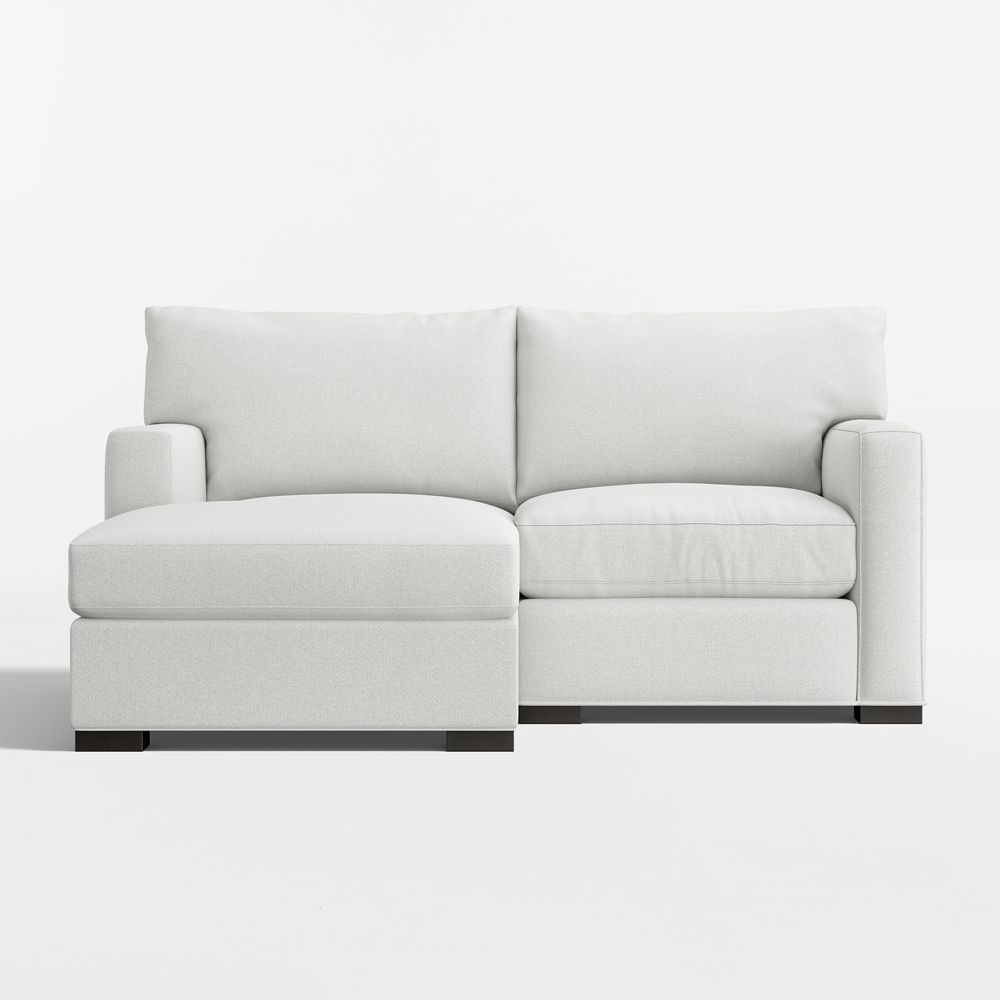Axis 2-Piece Small Space Sectional Sofa with Storage Chaise Lounge