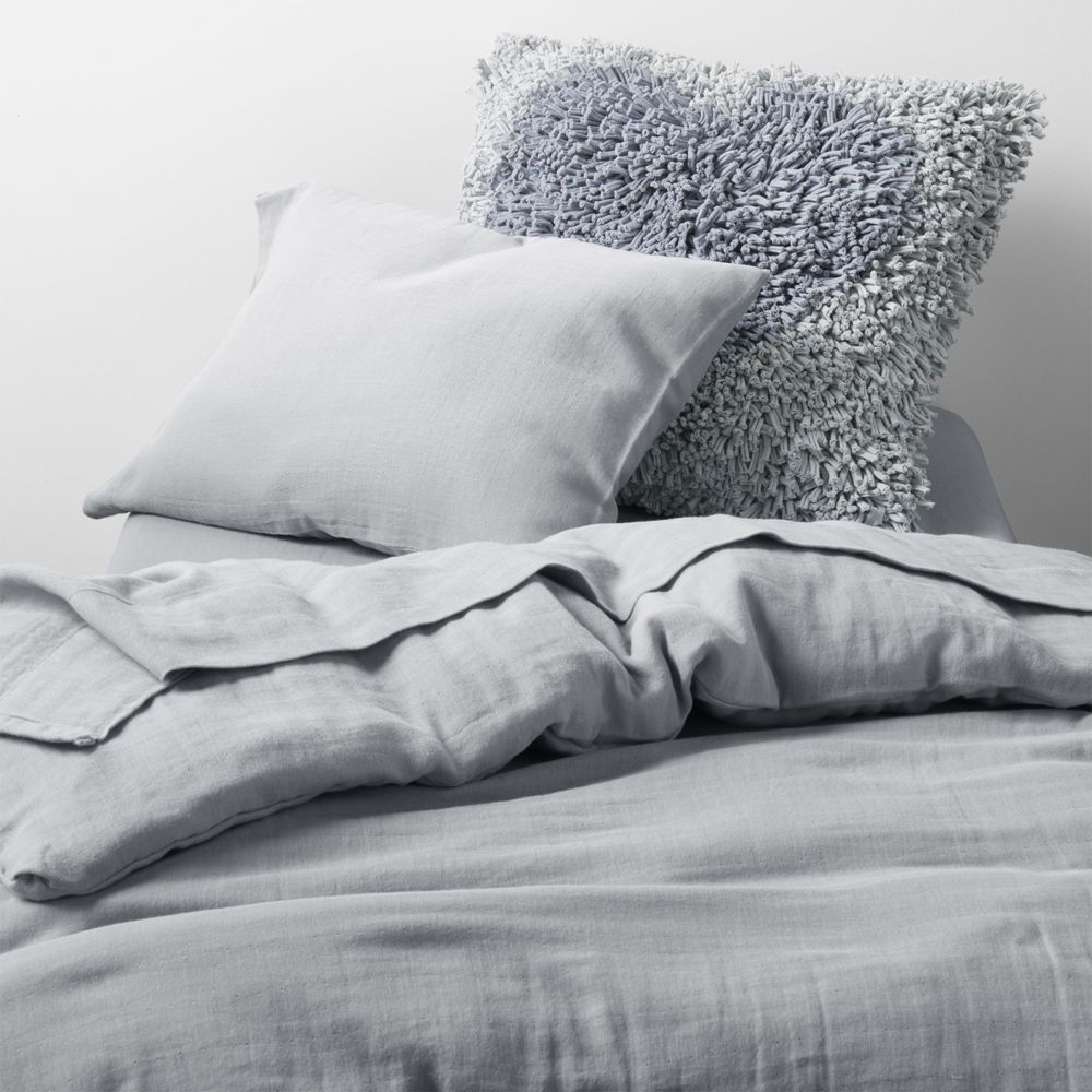 Supersoft Mist Blue Organic Cotton Gauze Toddler Duvet Cover