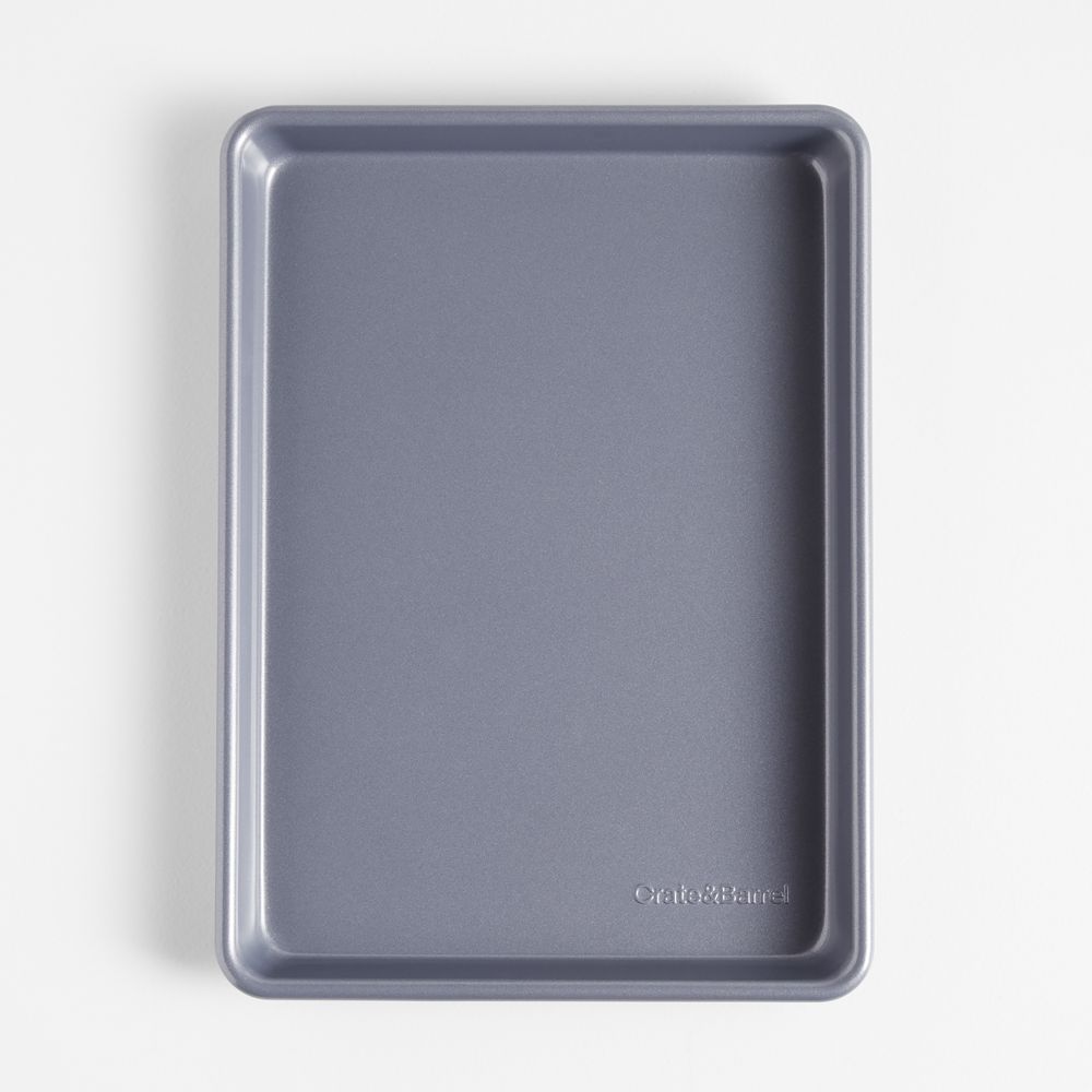 Crate & Barrel Slate Blue Silicone Nonstick Quarter Sheet Pan