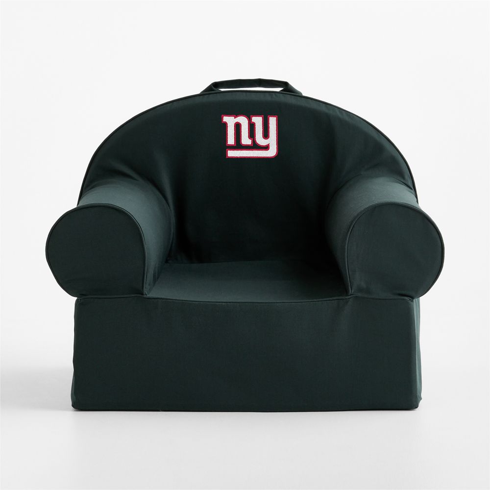 NFL New York Giants Large Spruce Green Organic Cotton Kids Lounge Nod Chair