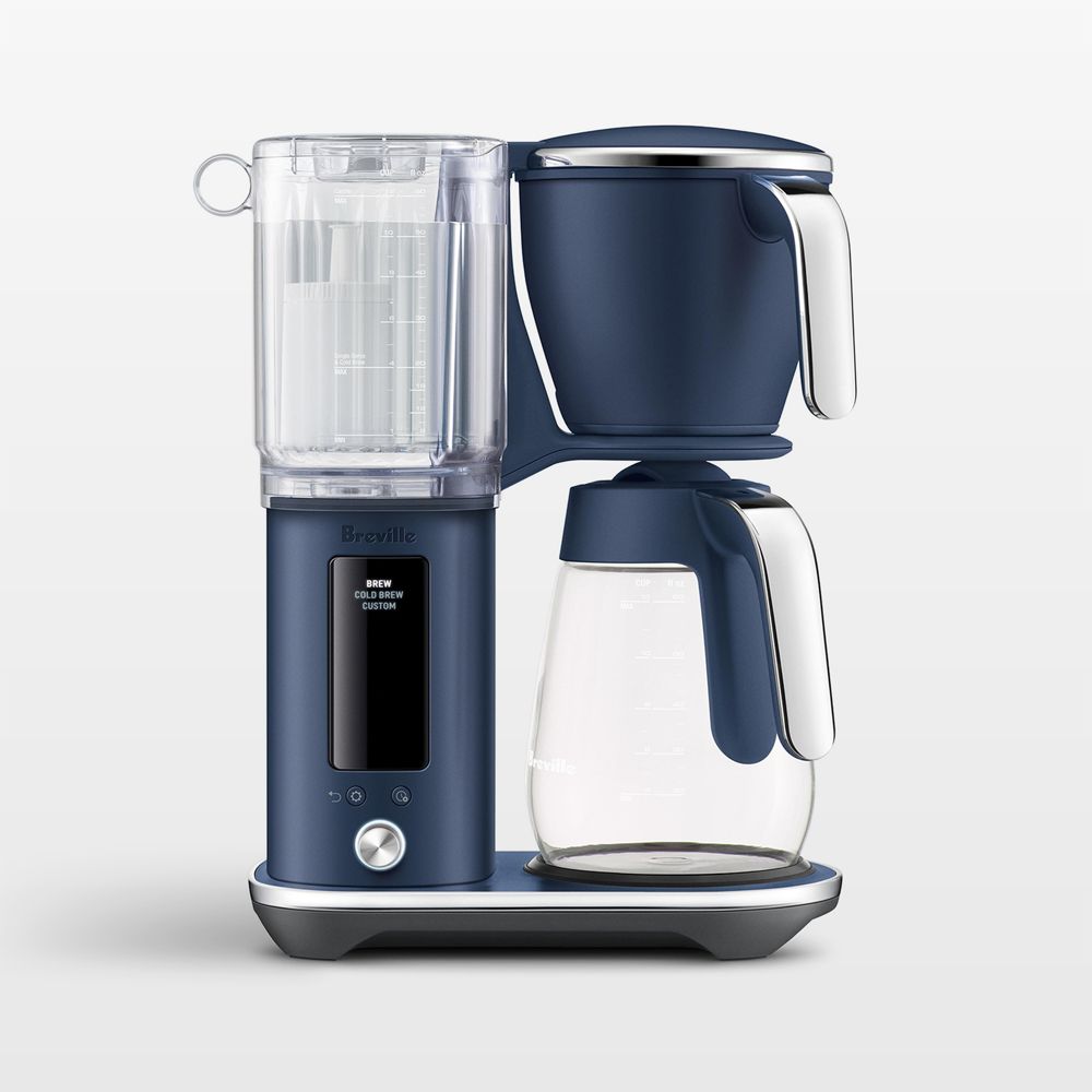 Breville Luxe Brewer Glass Drip Coffee Maker in Damson Blue