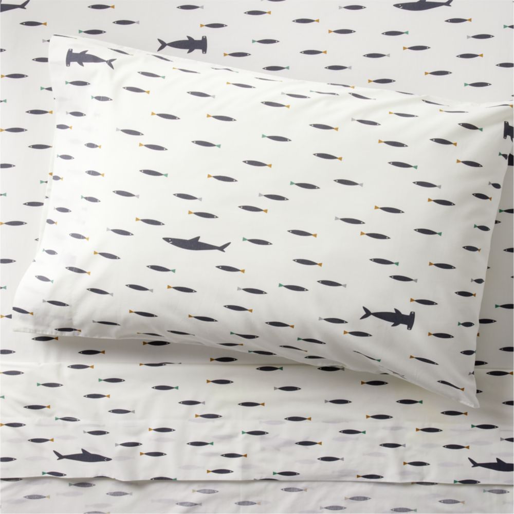 Stay Cool Shark School Organic Cotton Kids Sheet Set