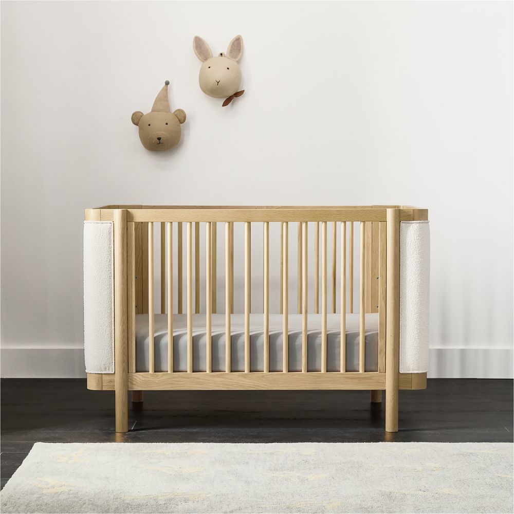 Redondo Upholstered Wood Convertible Crib